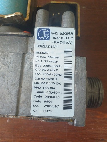 Valvola gas per caldaia sit - valvola,